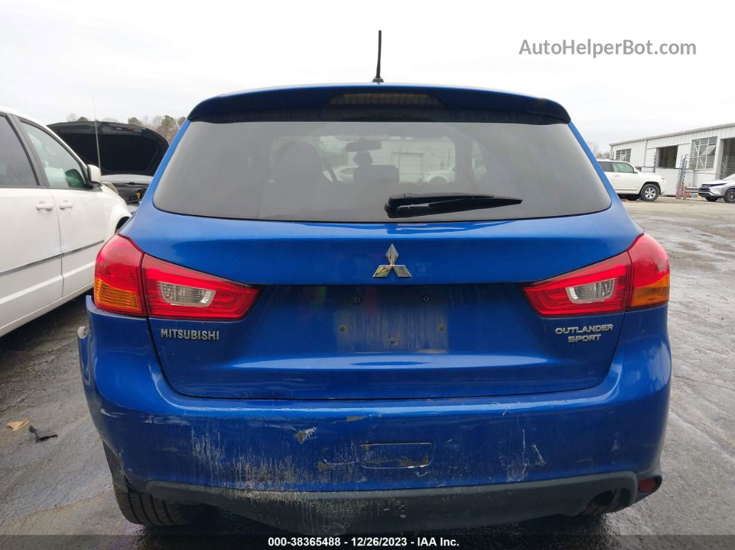 2015 Mitsubishi Outlander Sport Es Синий vin: 4A4AP3AU3FE059468