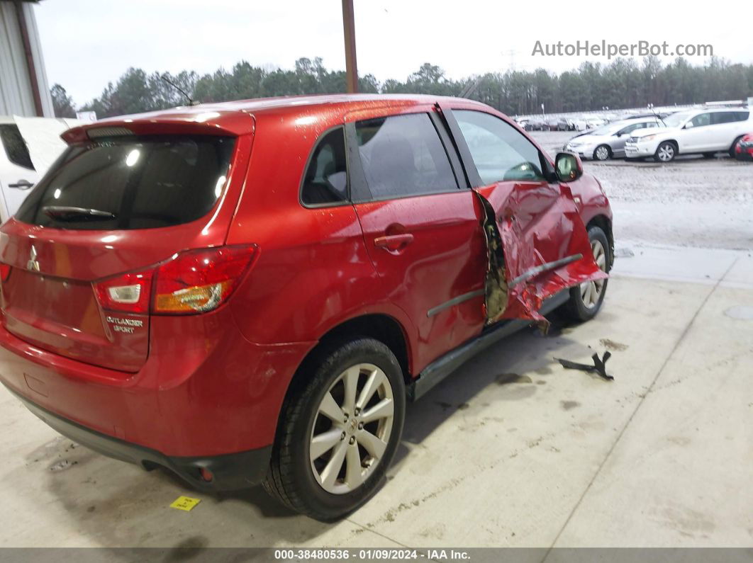 2013 Mitsubishi Outlander Sport Es Бордовый vin: 4A4AP3AU4DE002600