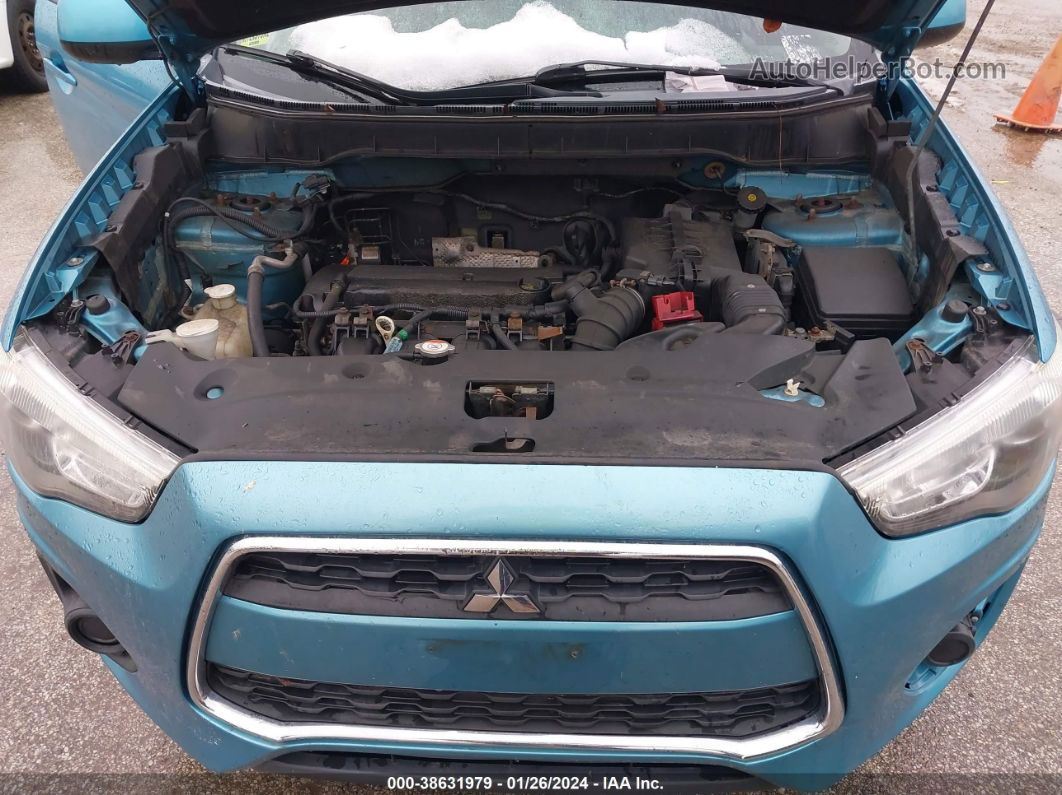 2013 Mitsubishi Outlander Sport Es Teal vin: 4A4AP3AU4DE008977