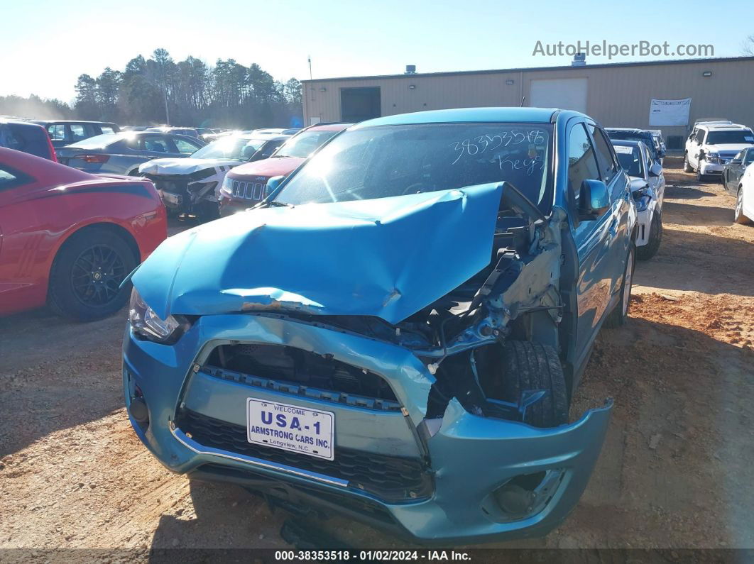 2013 Mitsubishi Outlander Sport Es Blue vin: 4A4AP3AU4DE009465