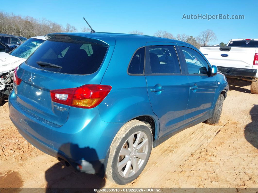 2013 Mitsubishi Outlander Sport Es Blue vin: 4A4AP3AU4DE009465