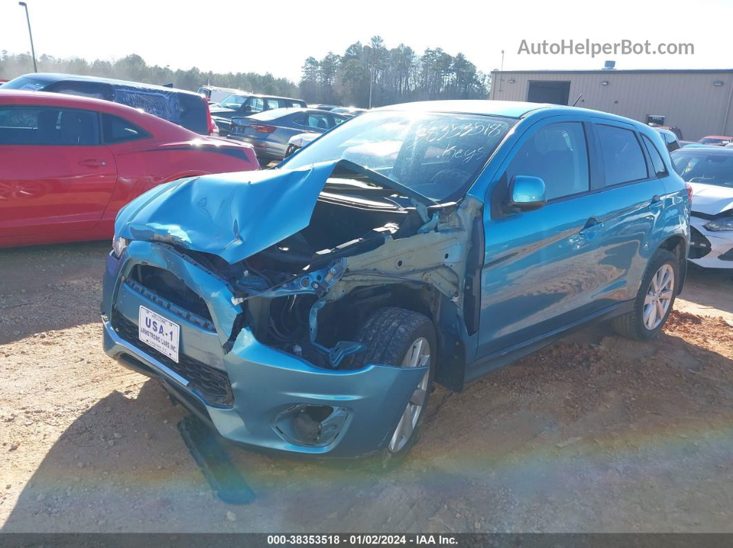 2013 Mitsubishi Outlander Sport Es Blue vin: 4A4AP3AU4DE009465