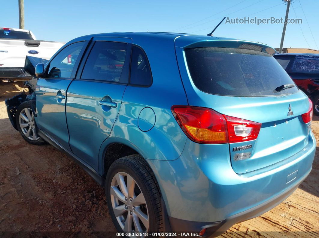 2013 Mitsubishi Outlander Sport Es Blue vin: 4A4AP3AU4DE009465