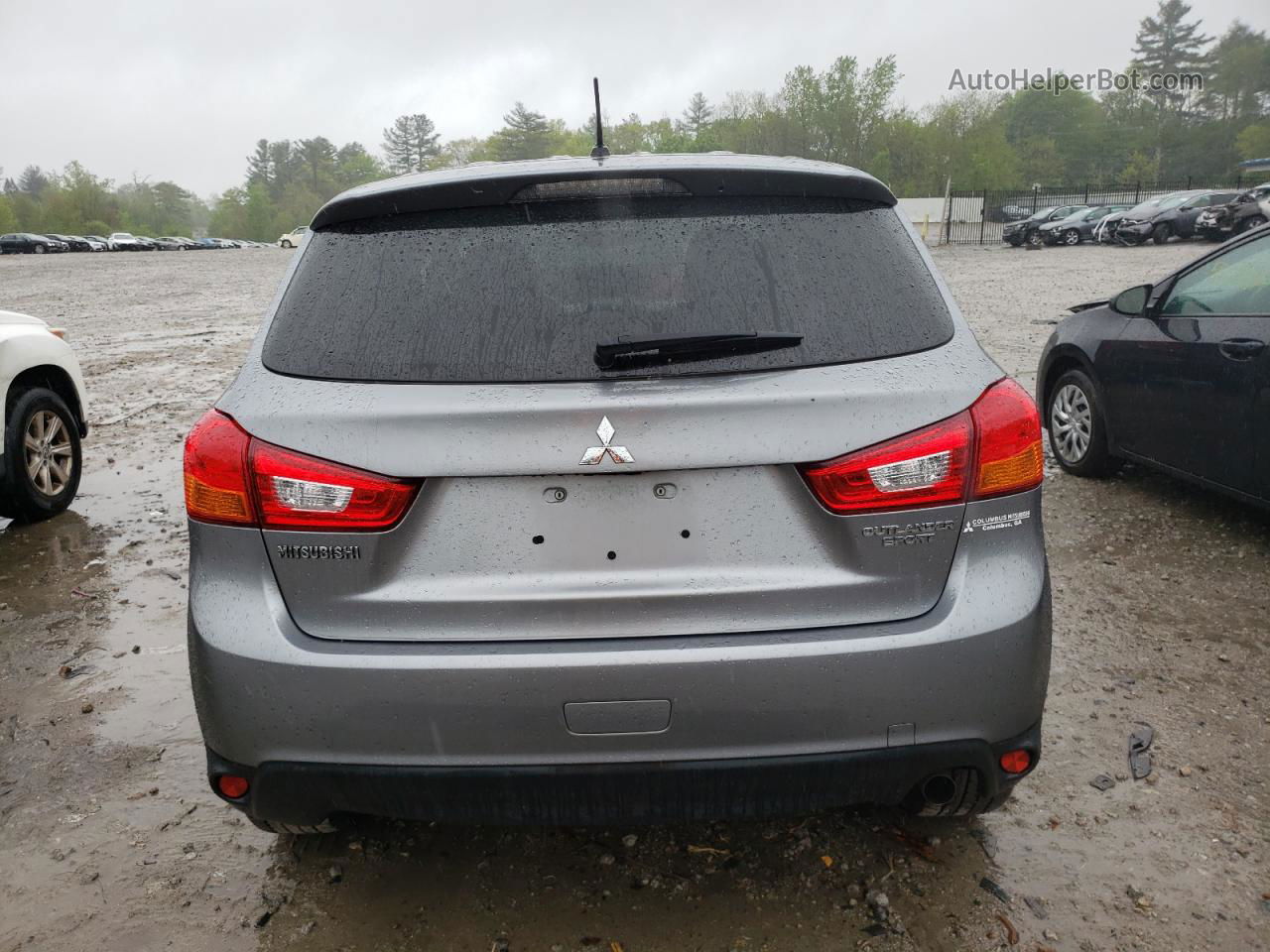 2013 Mitsubishi Outlander Sport Es Gray vin: 4A4AP3AU4DE025441