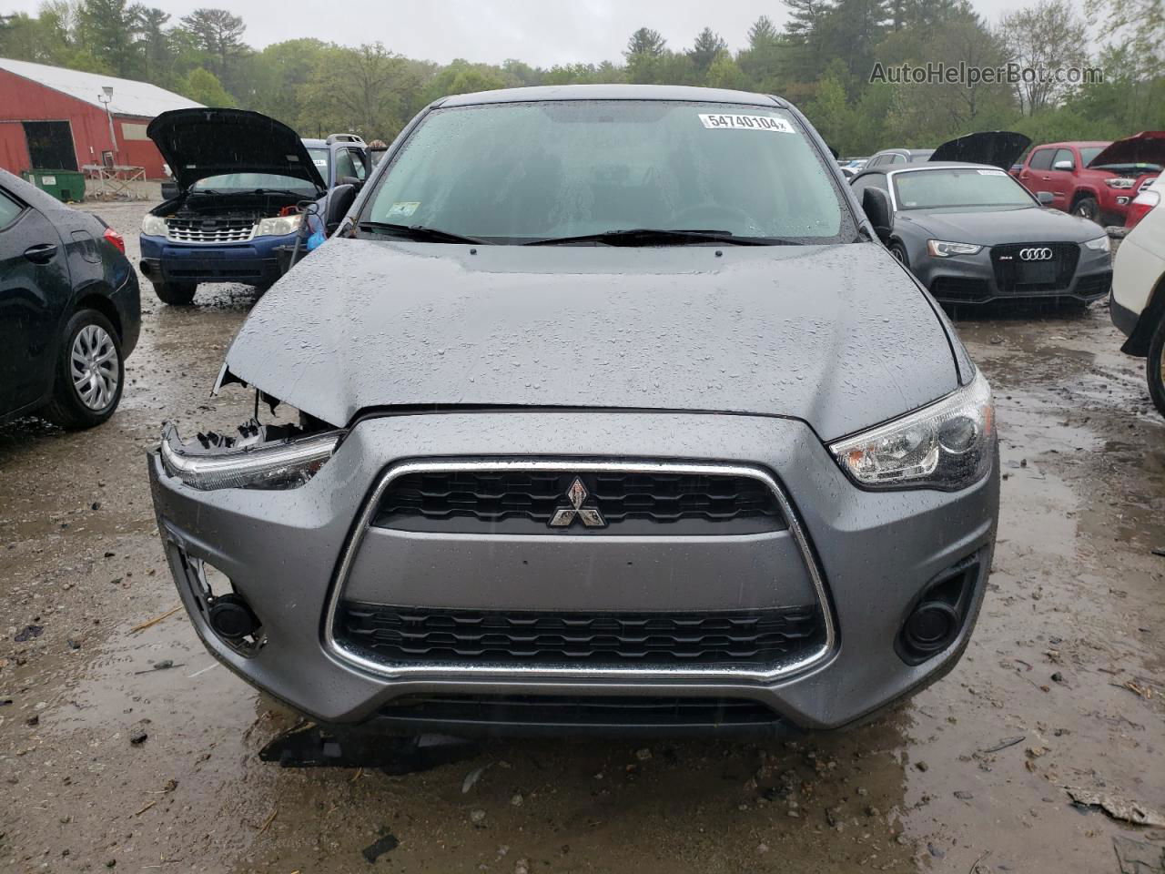 2013 Mitsubishi Outlander Sport Es Gray vin: 4A4AP3AU4DE025441