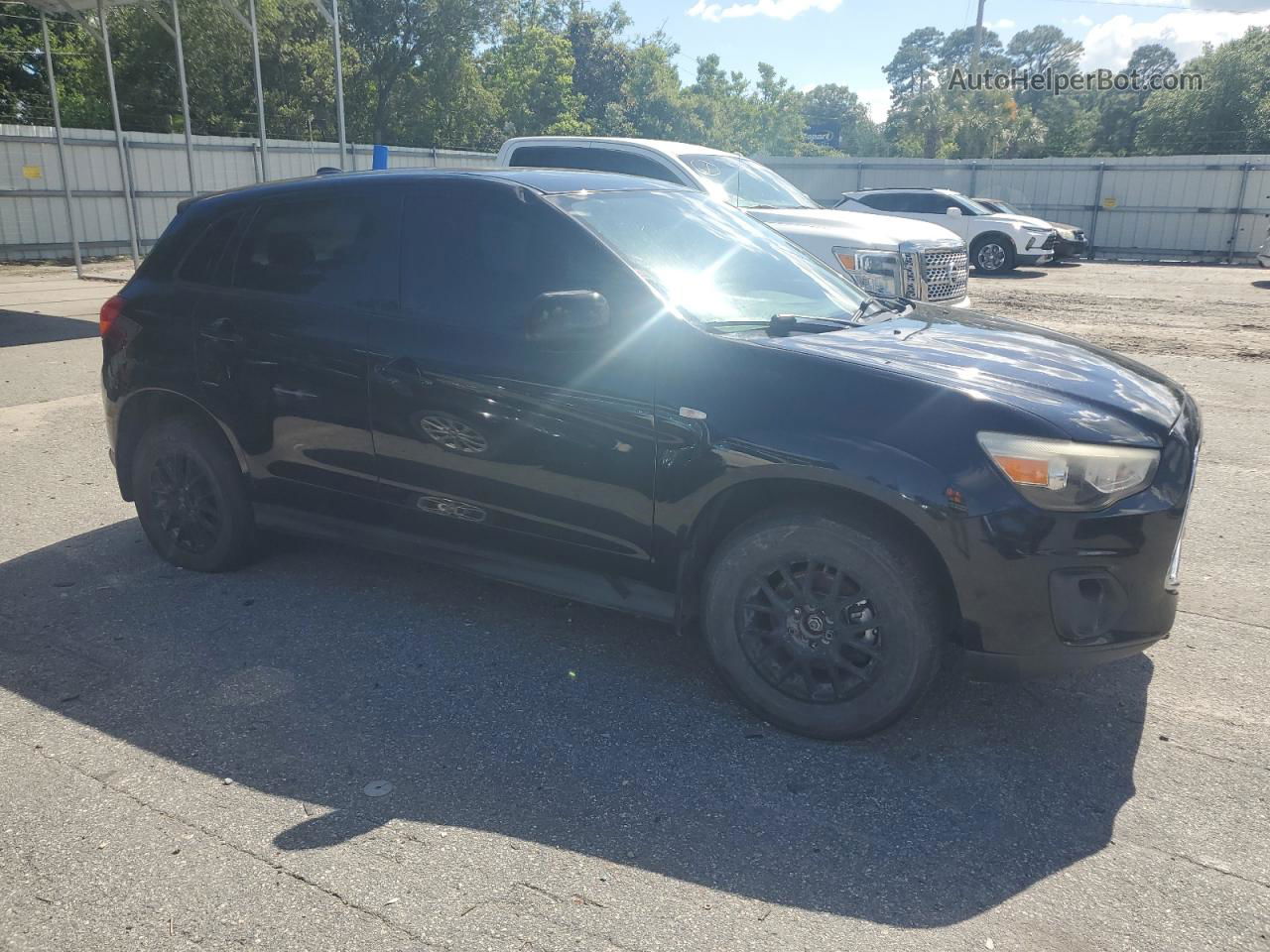 2014 Mitsubishi Outlander Sport Es Black vin: 4A4AP3AU4EE008849