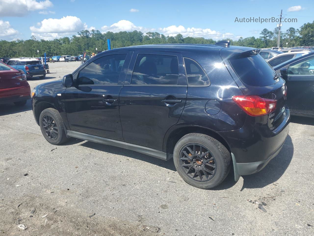 2014 Mitsubishi Outlander Sport Es Black vin: 4A4AP3AU4EE008849