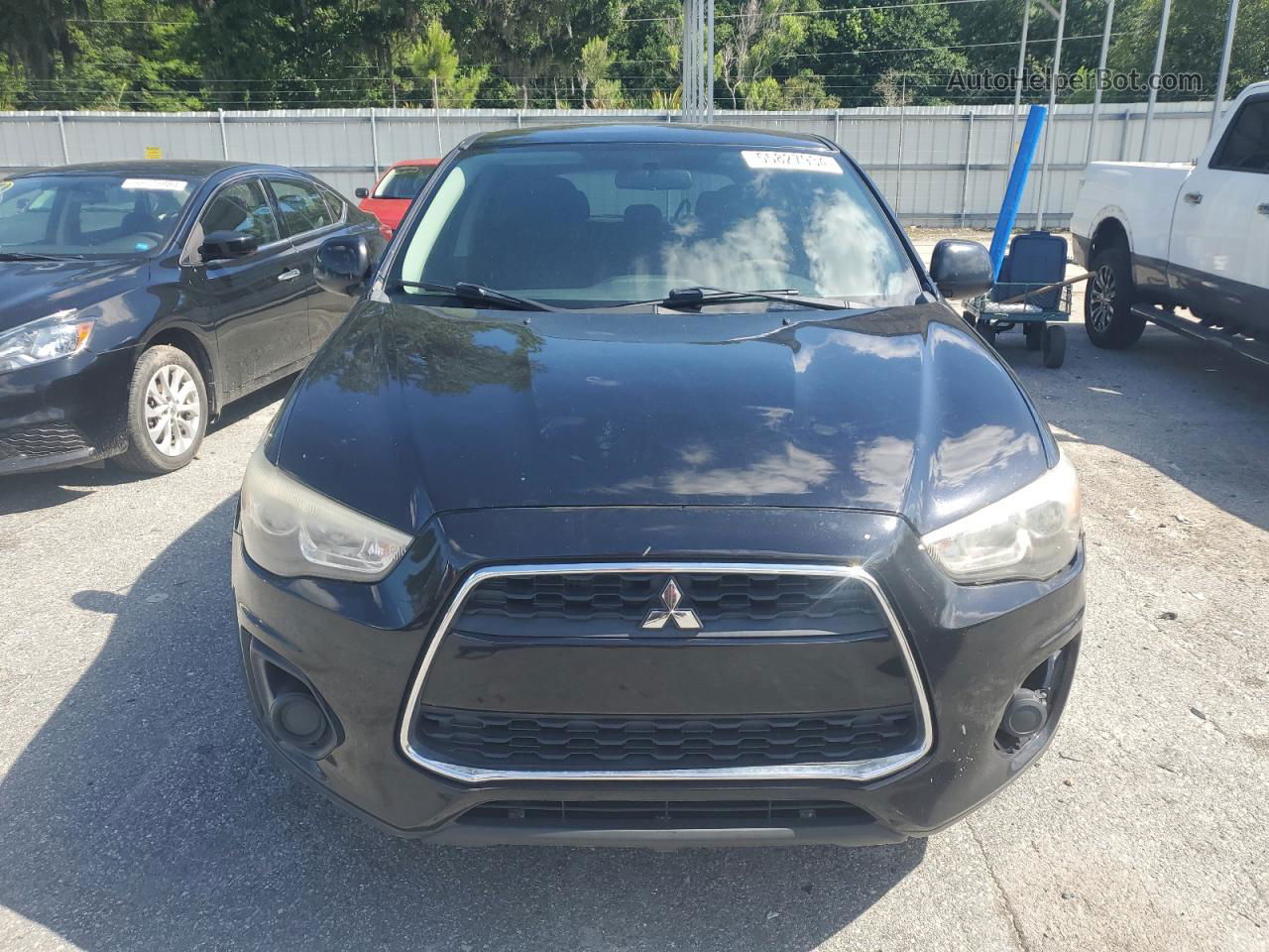 2014 Mitsubishi Outlander Sport Es Черный vin: 4A4AP3AU4EE008849