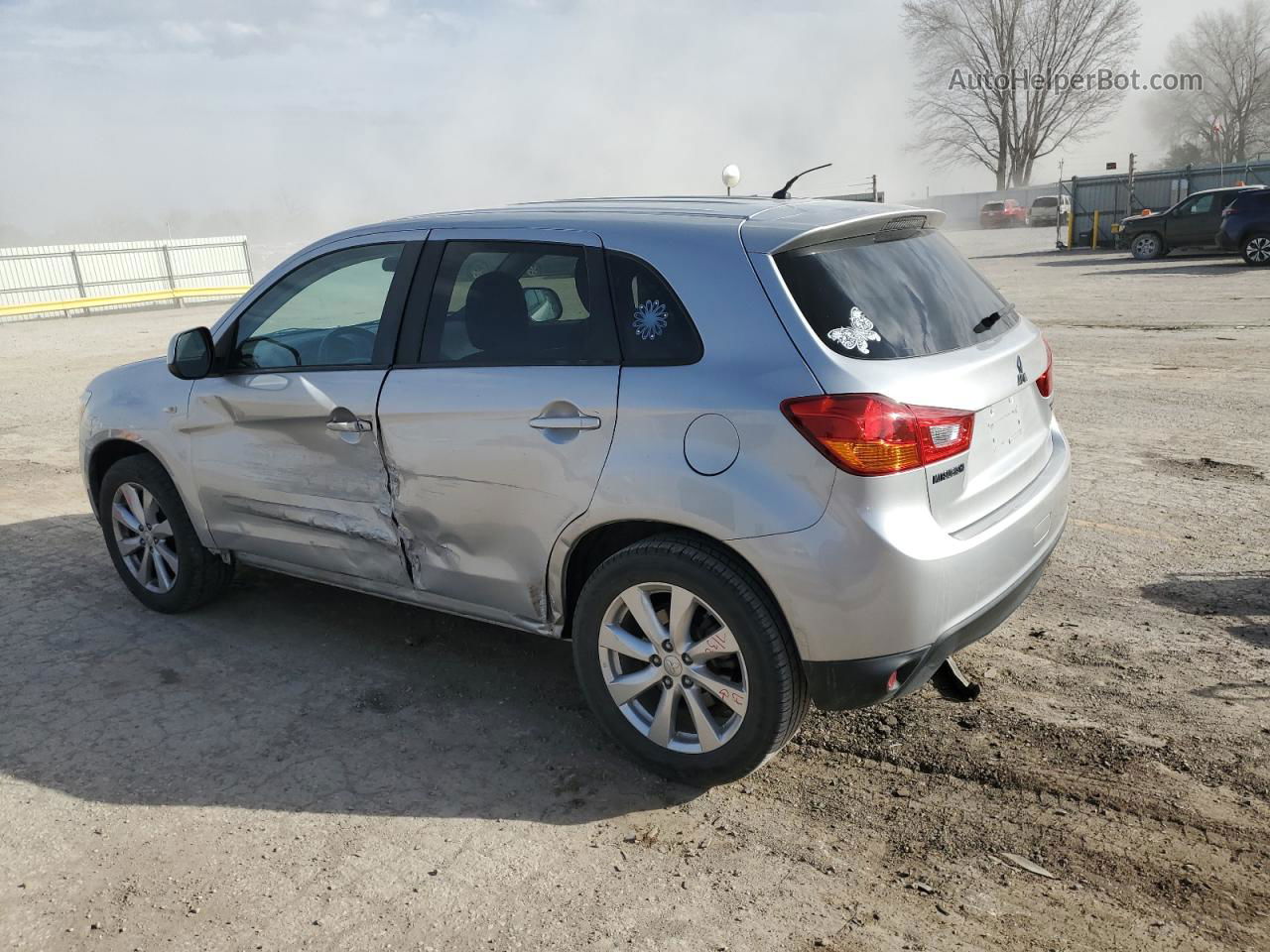 2014 Mitsubishi Outlander Sport Es Серебряный vin: 4A4AP3AU4EE016966