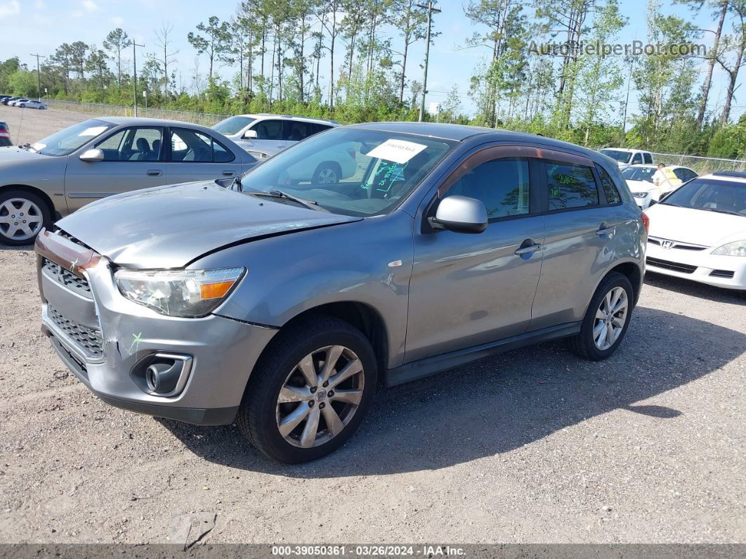 2015 Mitsubishi Outlander Sport Es Gray vin: 4A4AP3AU4FE003314