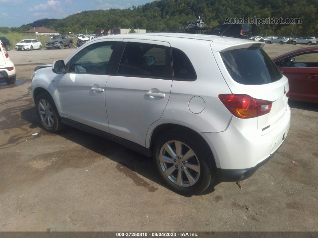 2015 Mitsubishi Outlander Sport Es White vin: 4A4AP3AU4FE006200