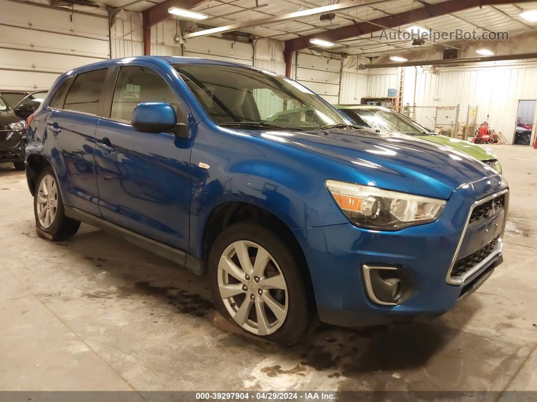 2015 Mitsubishi Outlander Sport Es Blue vin: 4A4AP3AU4FE015740