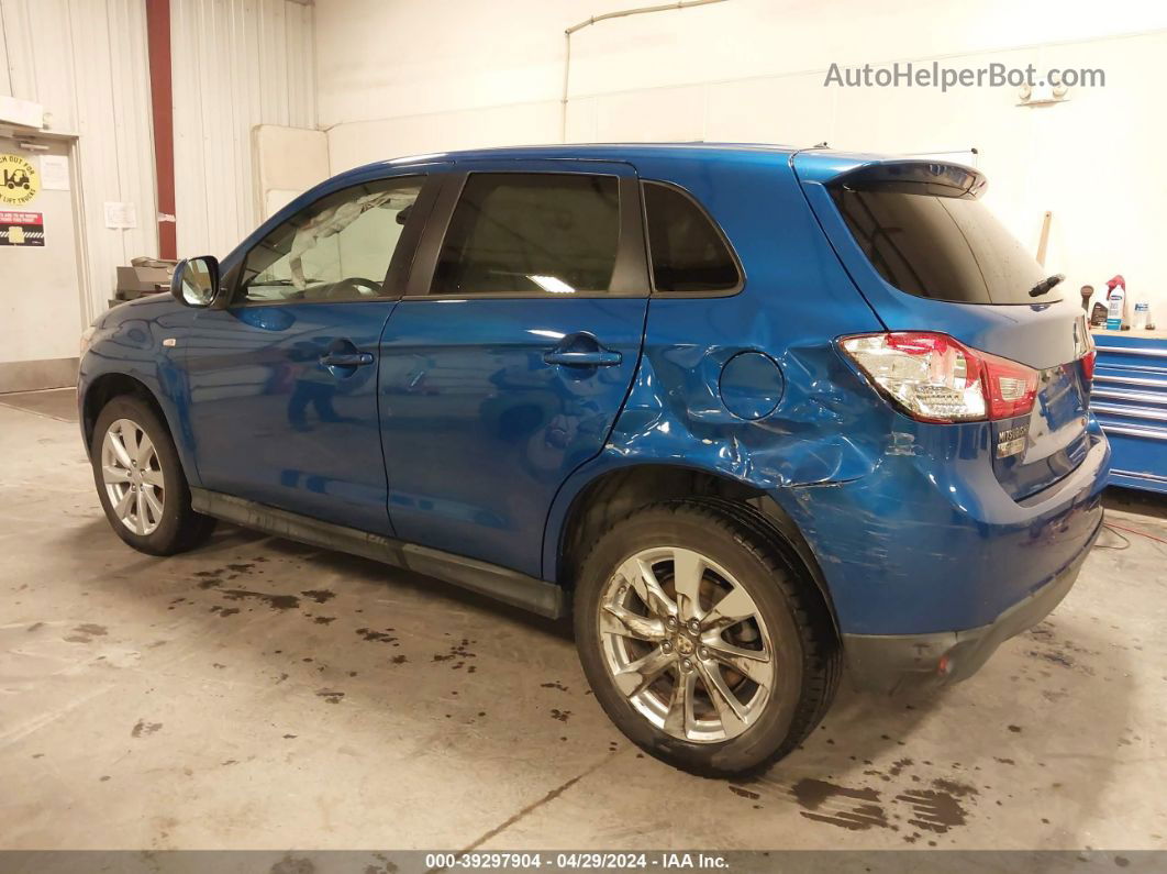 2015 Mitsubishi Outlander Sport Es Blue vin: 4A4AP3AU4FE015740