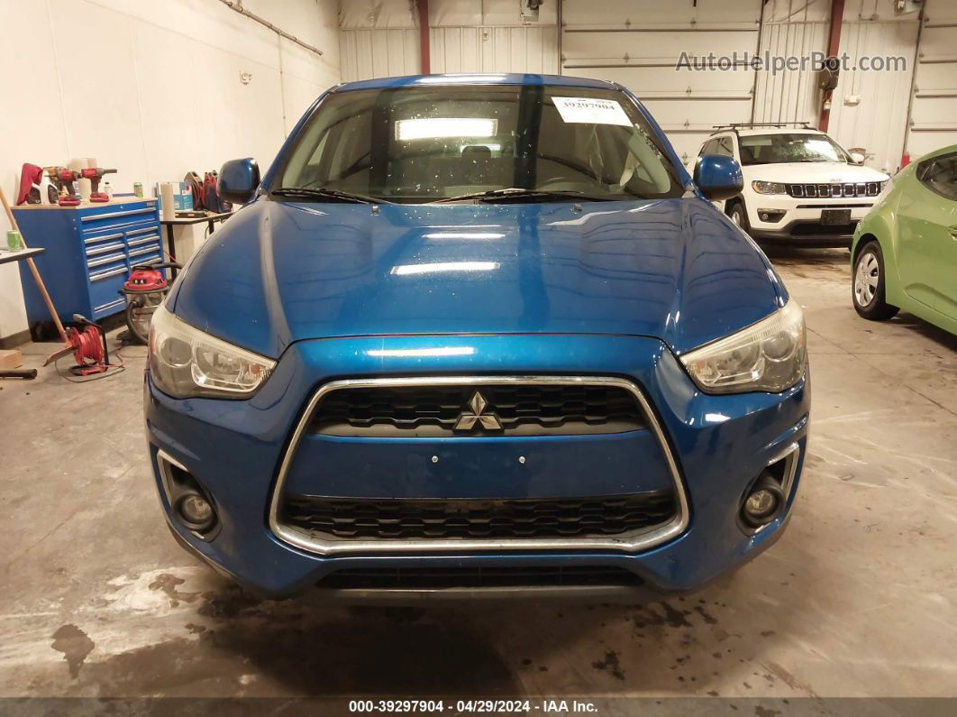 2015 Mitsubishi Outlander Sport Es Blue vin: 4A4AP3AU4FE015740