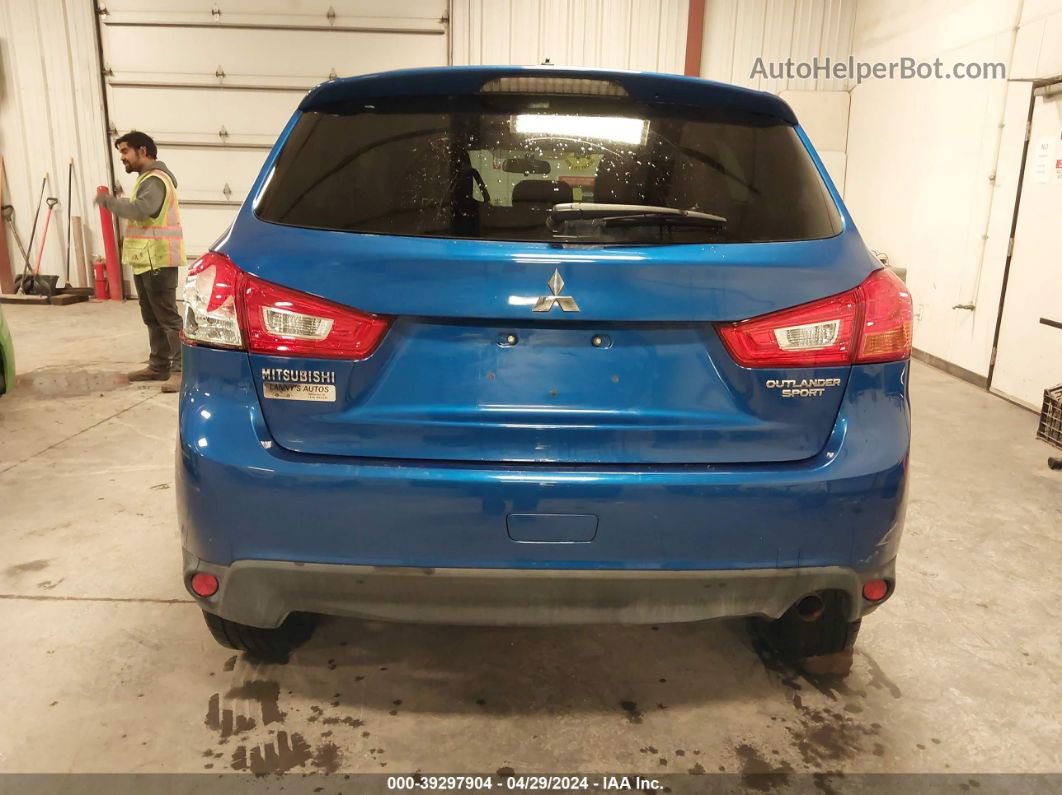 2015 Mitsubishi Outlander Sport Es Blue vin: 4A4AP3AU4FE015740