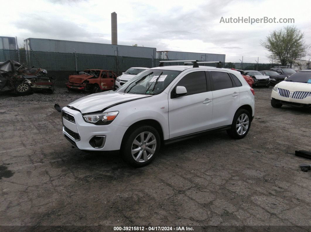 2015 Mitsubishi Outlander Sport Es White vin: 4A4AP3AU4FE021893