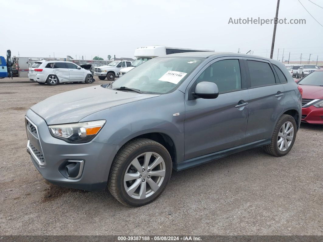 2015 Mitsubishi Outlander Sport Es Gray vin: 4A4AP3AU4FE023515