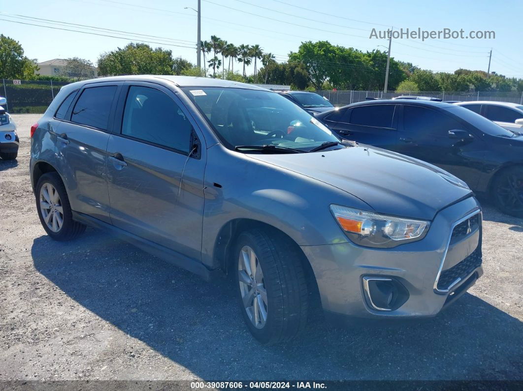 2015 Mitsubishi Outlander Sport Es Gray vin: 4A4AP3AU4FE023630