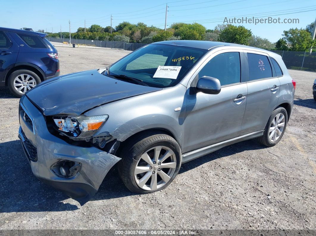 2015 Mitsubishi Outlander Sport Es Gray vin: 4A4AP3AU4FE023630