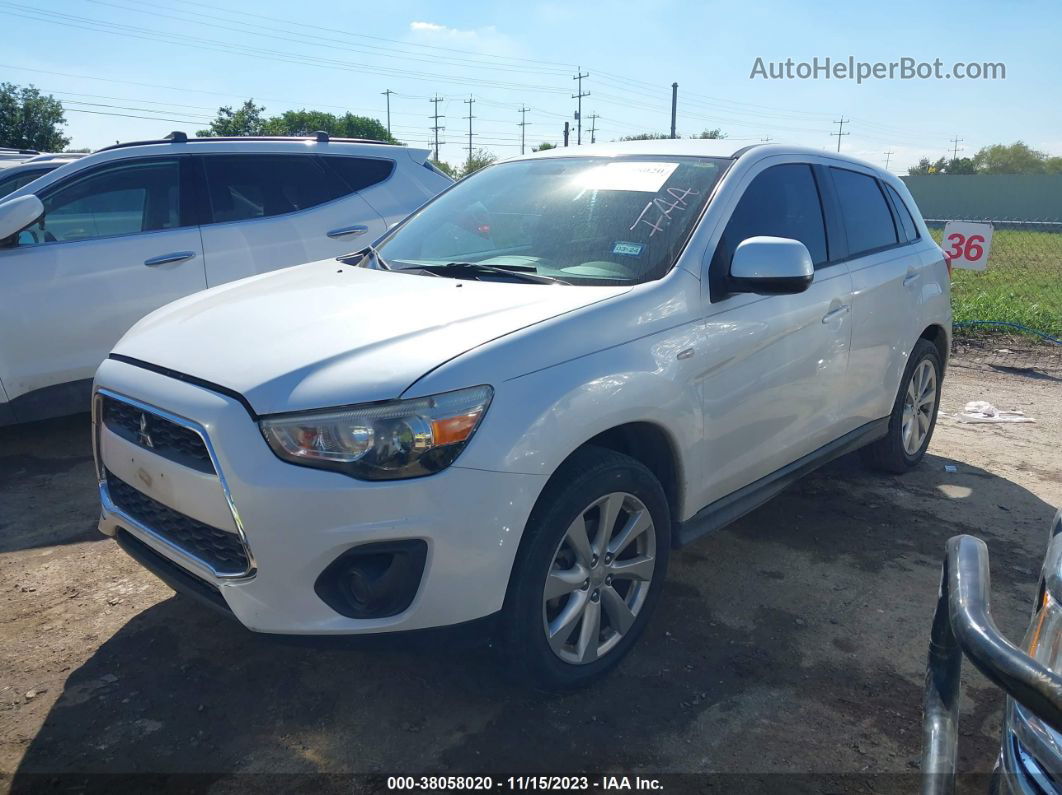 2015 Mitsubishi Outlander Sport Es White vin: 4A4AP3AU4FE046583