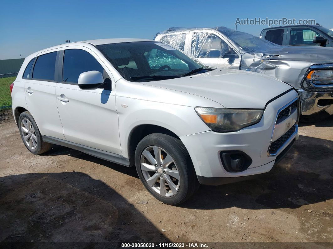 2015 Mitsubishi Outlander Sport Es White vin: 4A4AP3AU4FE046583