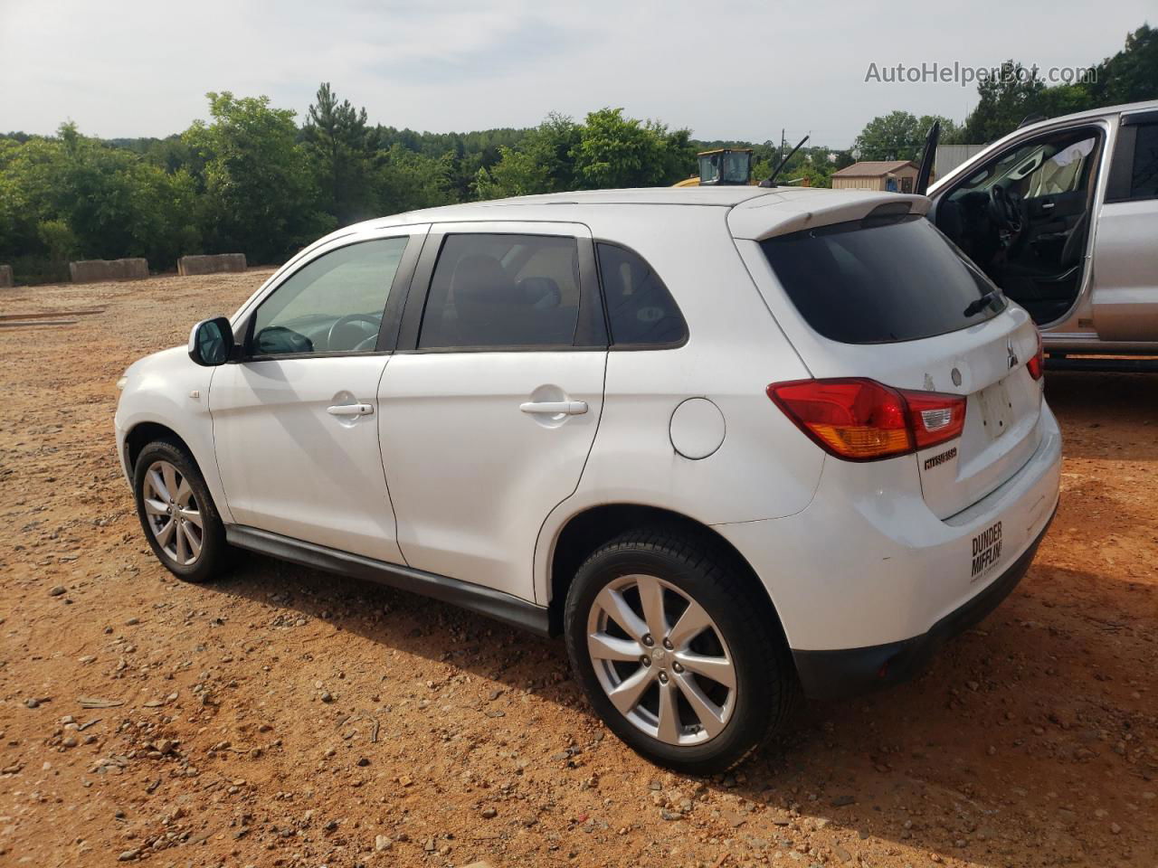 2015 Mitsubishi Outlander Sport Es White vin: 4A4AP3AU4FE049550