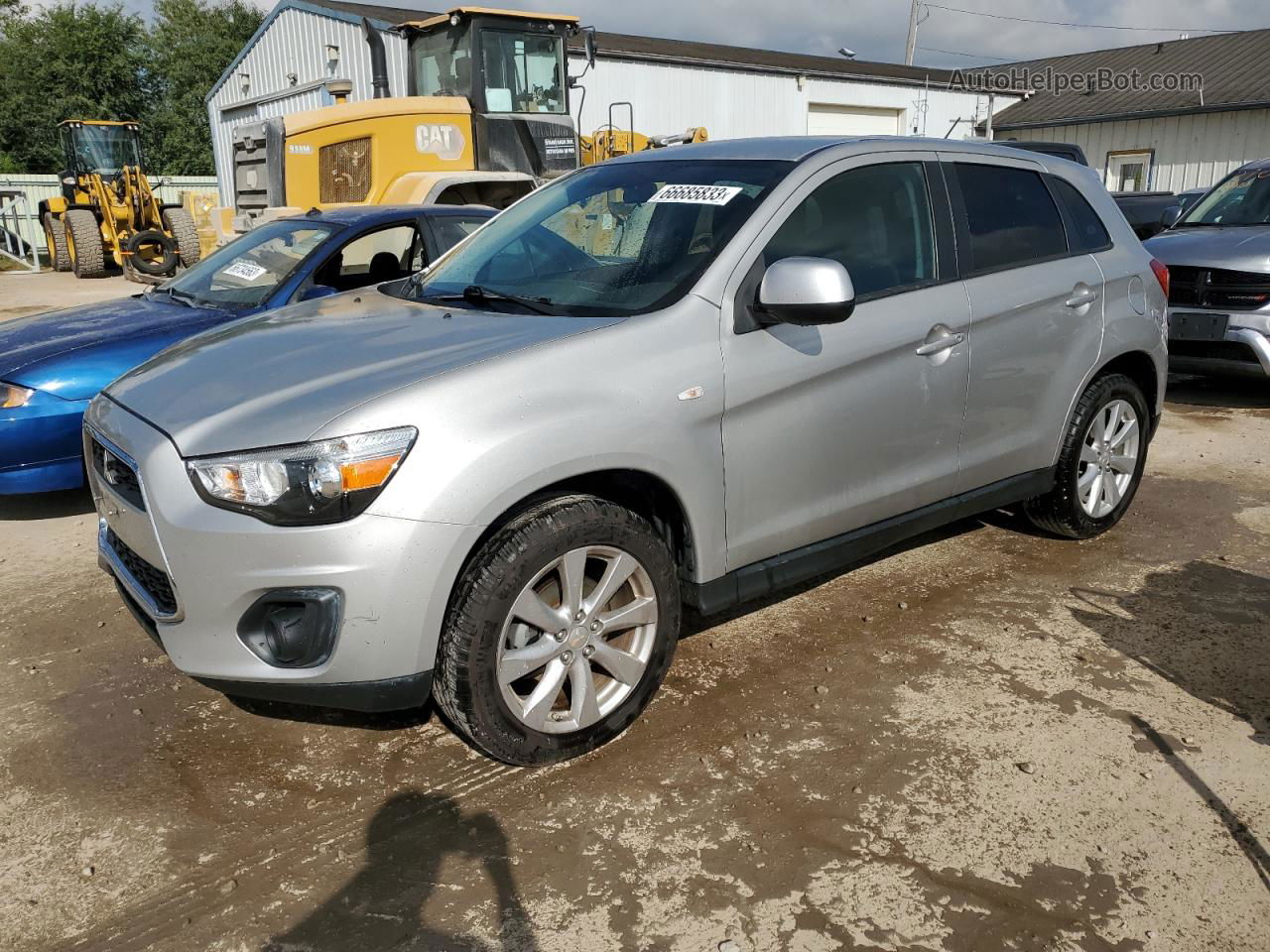 2015 Mitsubishi Outlander Sport Es Silver vin: 4A4AP3AU4FE053050