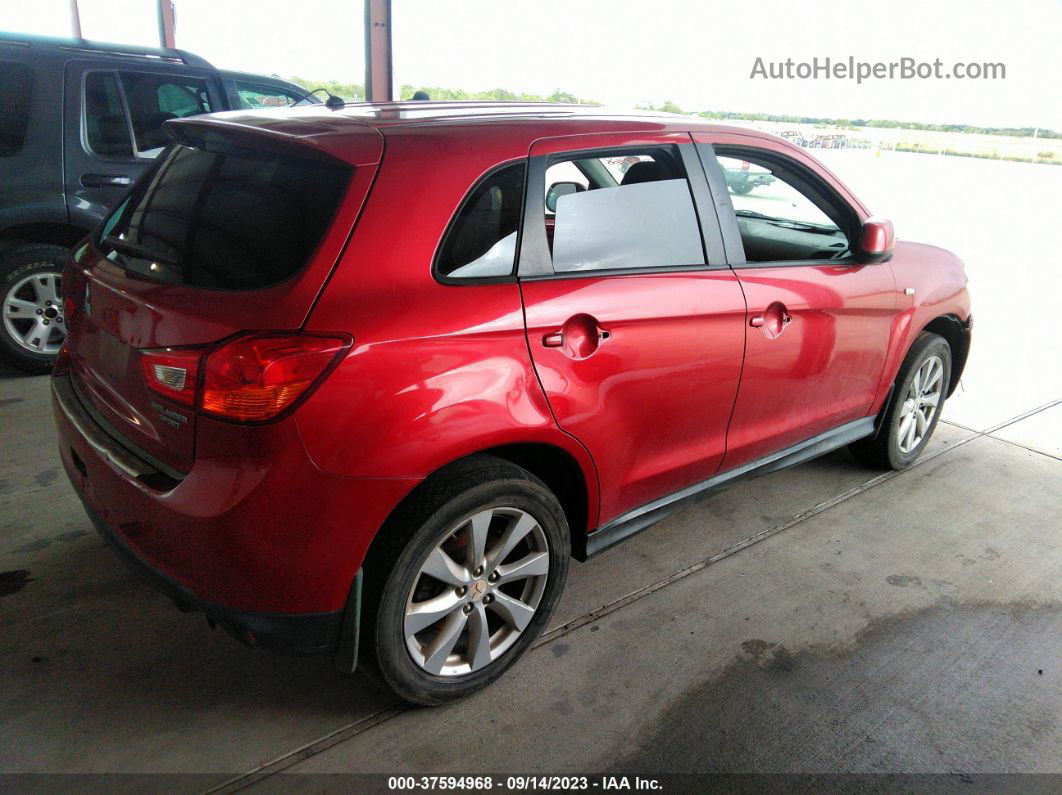 2013 Mitsubishi Outlander Sport Es Red vin: 4A4AP3AU5DE009040