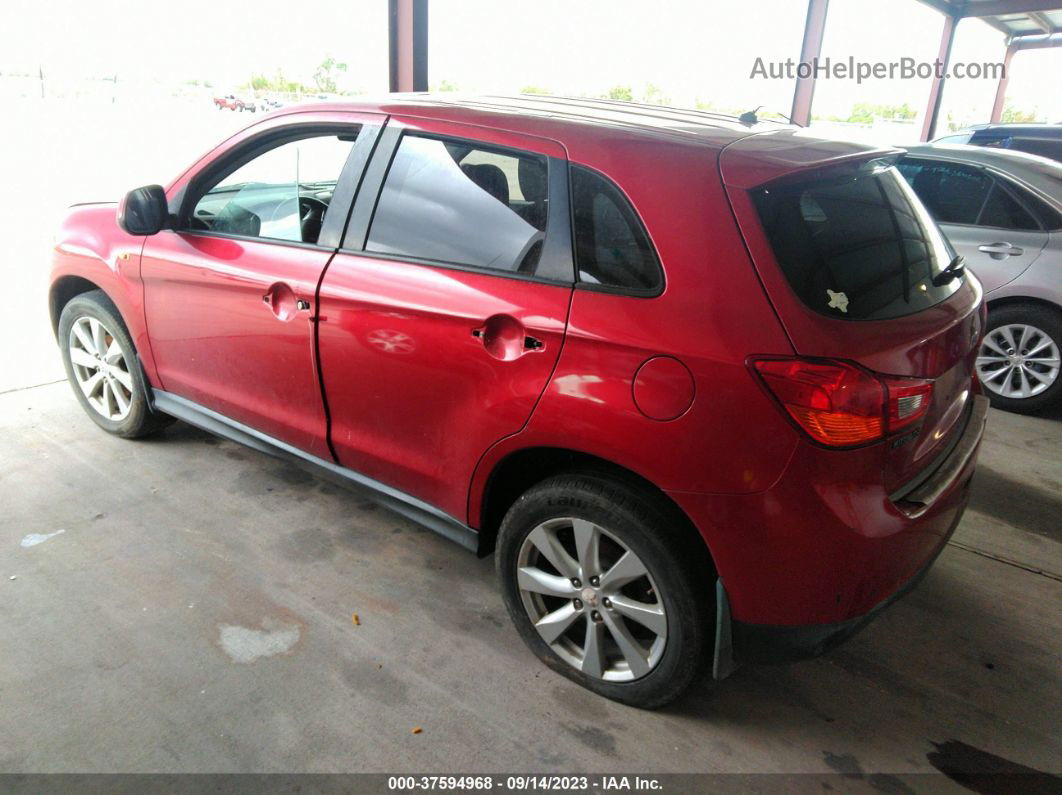 2013 Mitsubishi Outlander Sport Es Red vin: 4A4AP3AU5DE009040