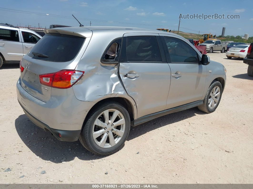 2013 Mitsubishi Outlander Sport Es Silver vin: 4A4AP3AU5DE010771