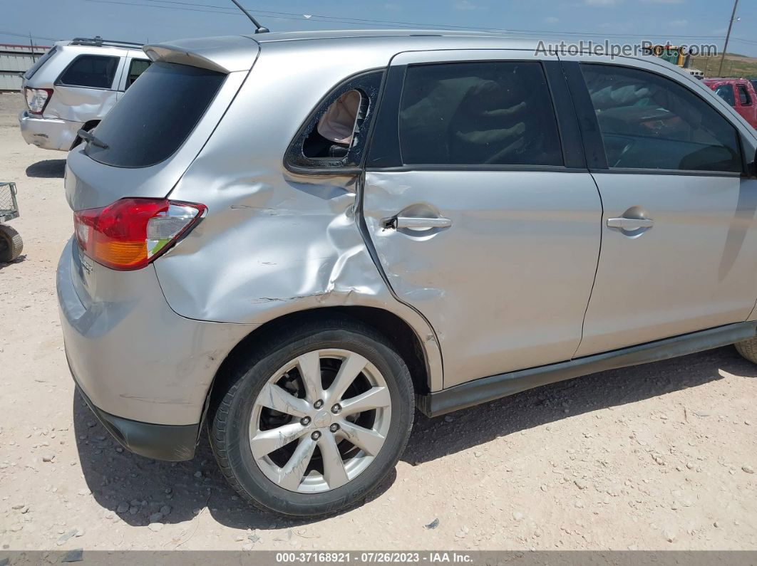 2013 Mitsubishi Outlander Sport Es Silver vin: 4A4AP3AU5DE010771