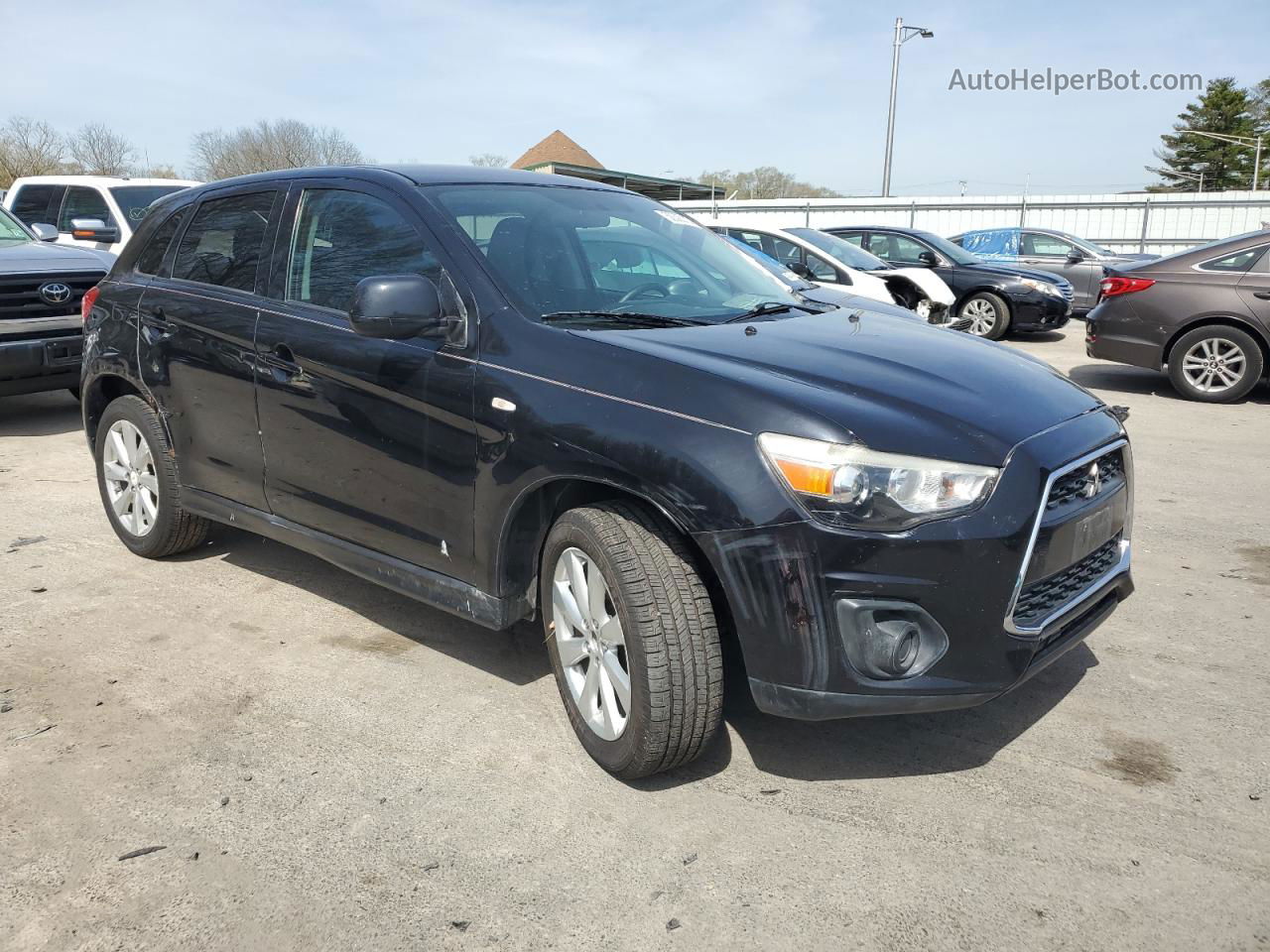 2013 Mitsubishi Outlander Sport Es Black vin: 4A4AP3AU5DE018093