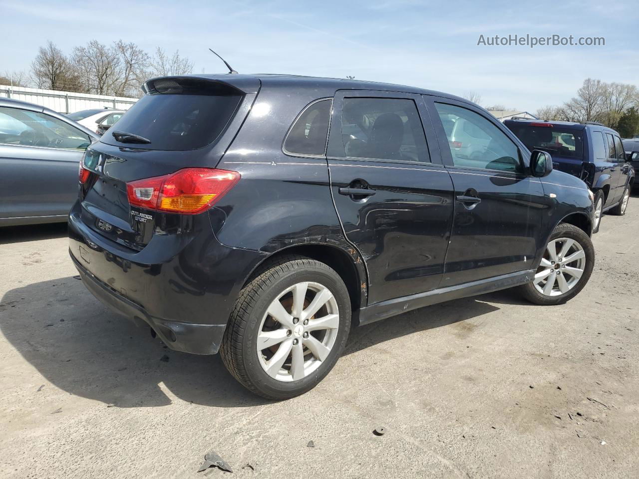 2013 Mitsubishi Outlander Sport Es Black vin: 4A4AP3AU5DE018093