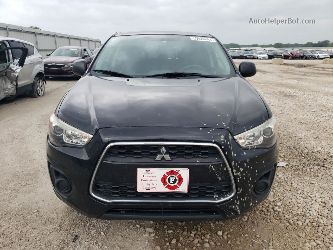 2013 Mitsubishi Outlander Sport Es Черный vin: 4A4AP3AU5DE019471