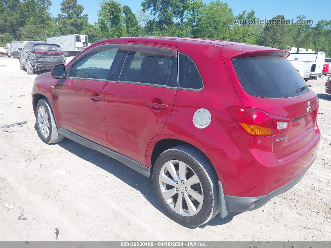 2015 Mitsubishi Outlander Sport Es Burgundy vin: 4A4AP3AU5FE005475