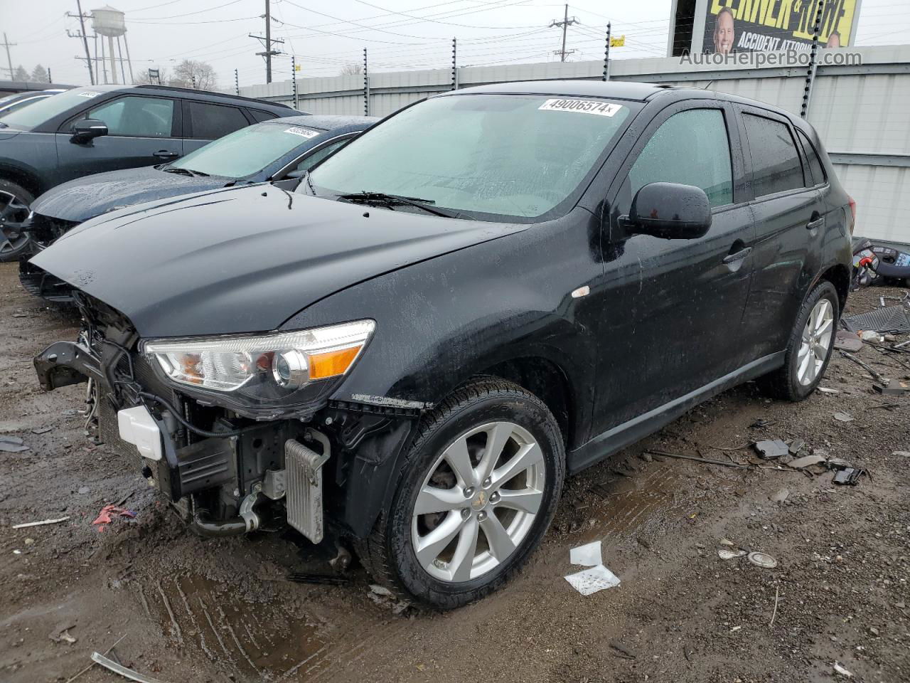 2015 Mitsubishi Outlander Sport Es Black vin: 4A4AP3AU5FE012359