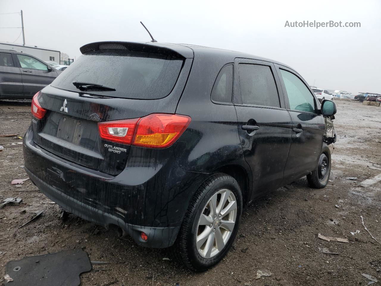 2015 Mitsubishi Outlander Sport Es Black vin: 4A4AP3AU5FE012359