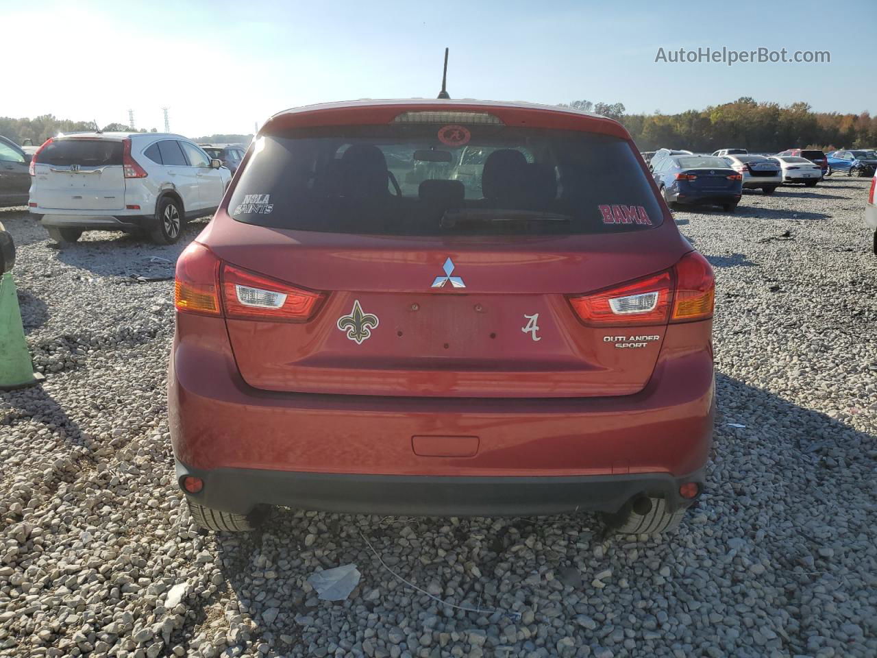 2015 Mitsubishi Outlander Sport Es Red vin: 4A4AP3AU5FE022311