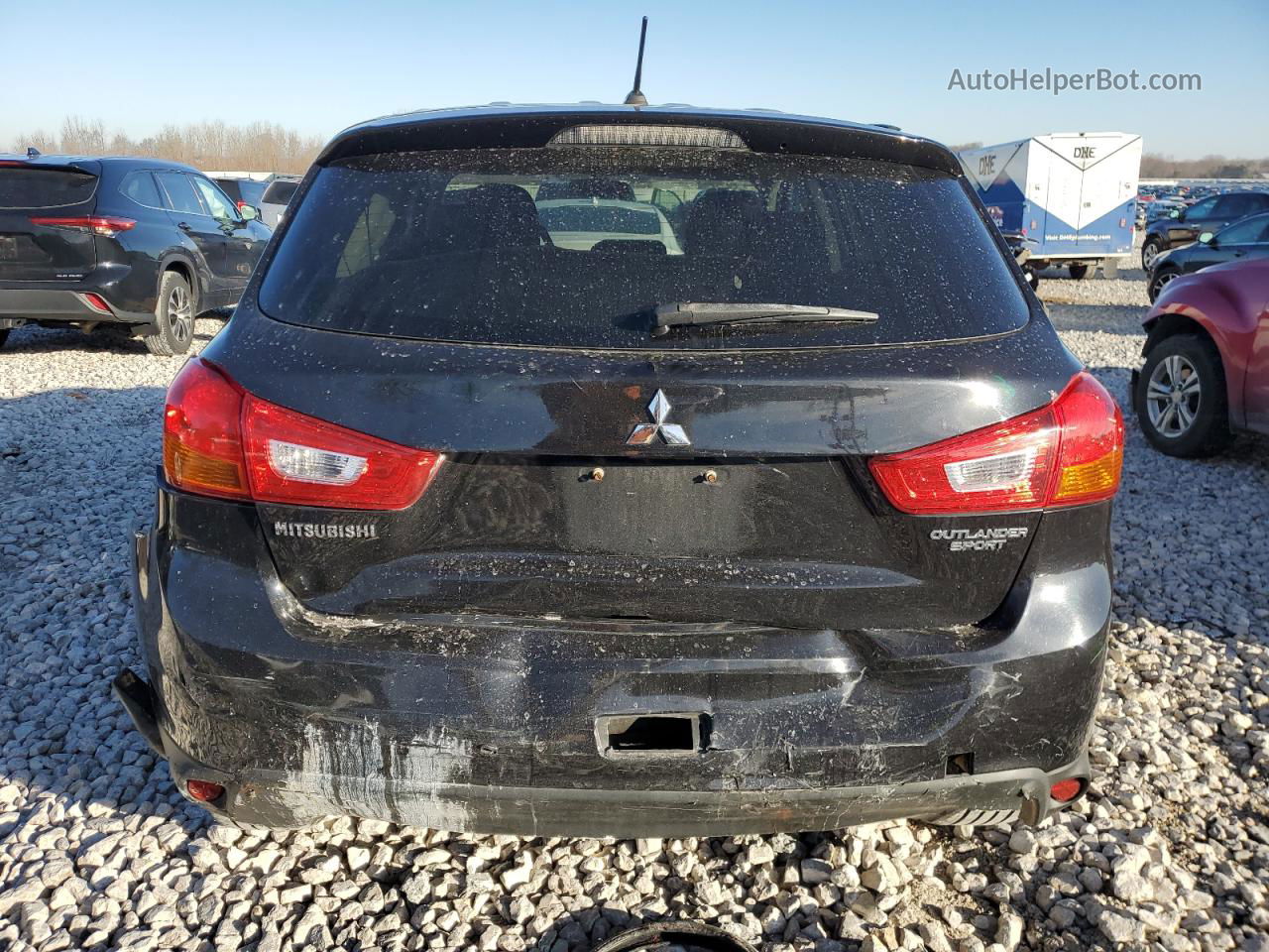 2015 Mitsubishi Outlander Sport Es Black vin: 4A4AP3AU5FE042087