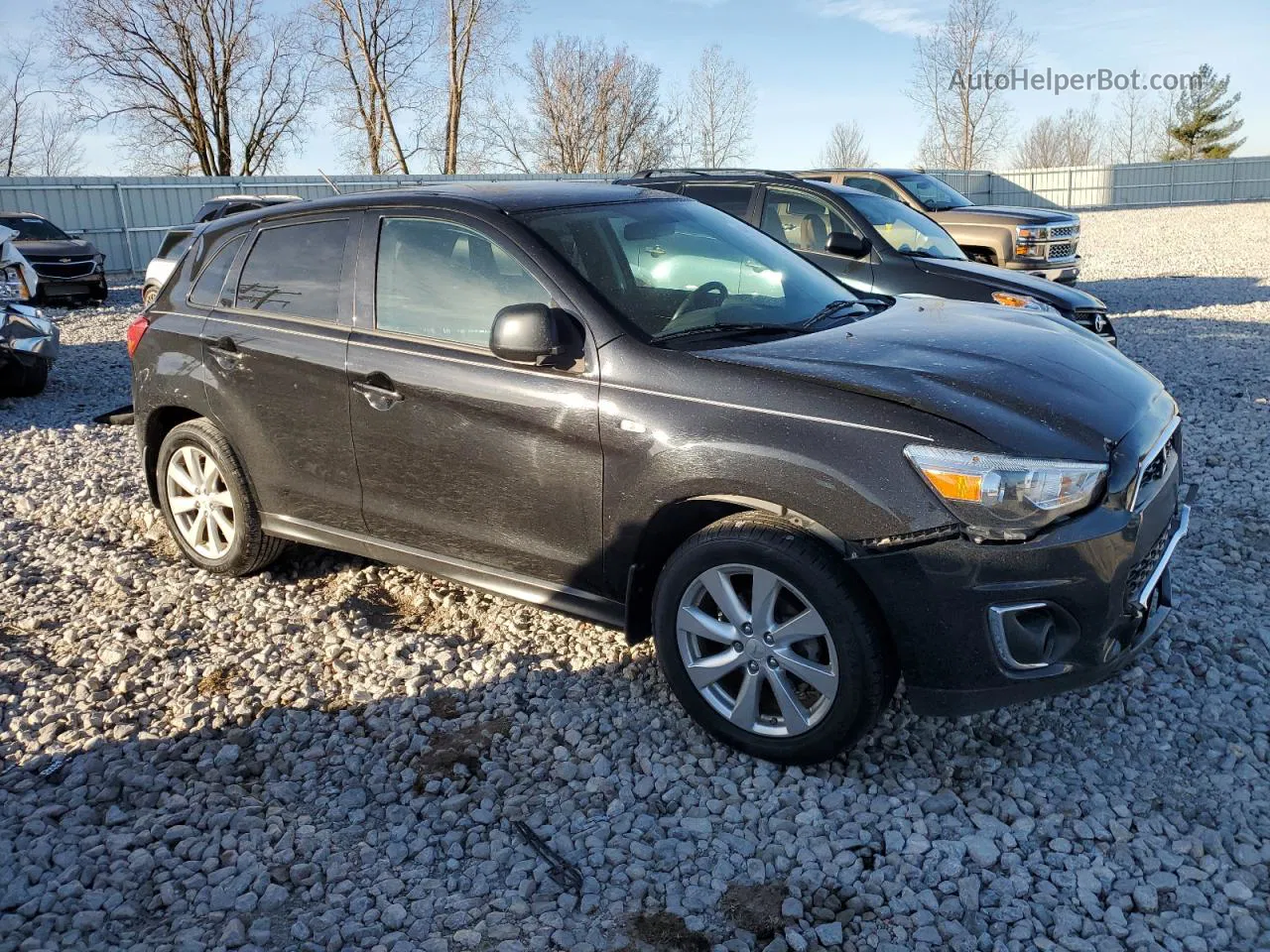 2015 Mitsubishi Outlander Sport Es Black vin: 4A4AP3AU5FE042087