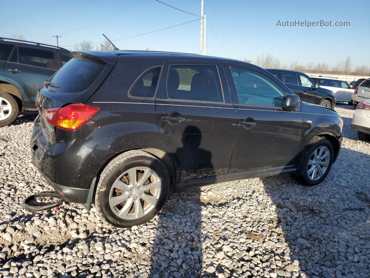 2015 Mitsubishi Outlander Sport Es Black vin: 4A4AP3AU5FE042087