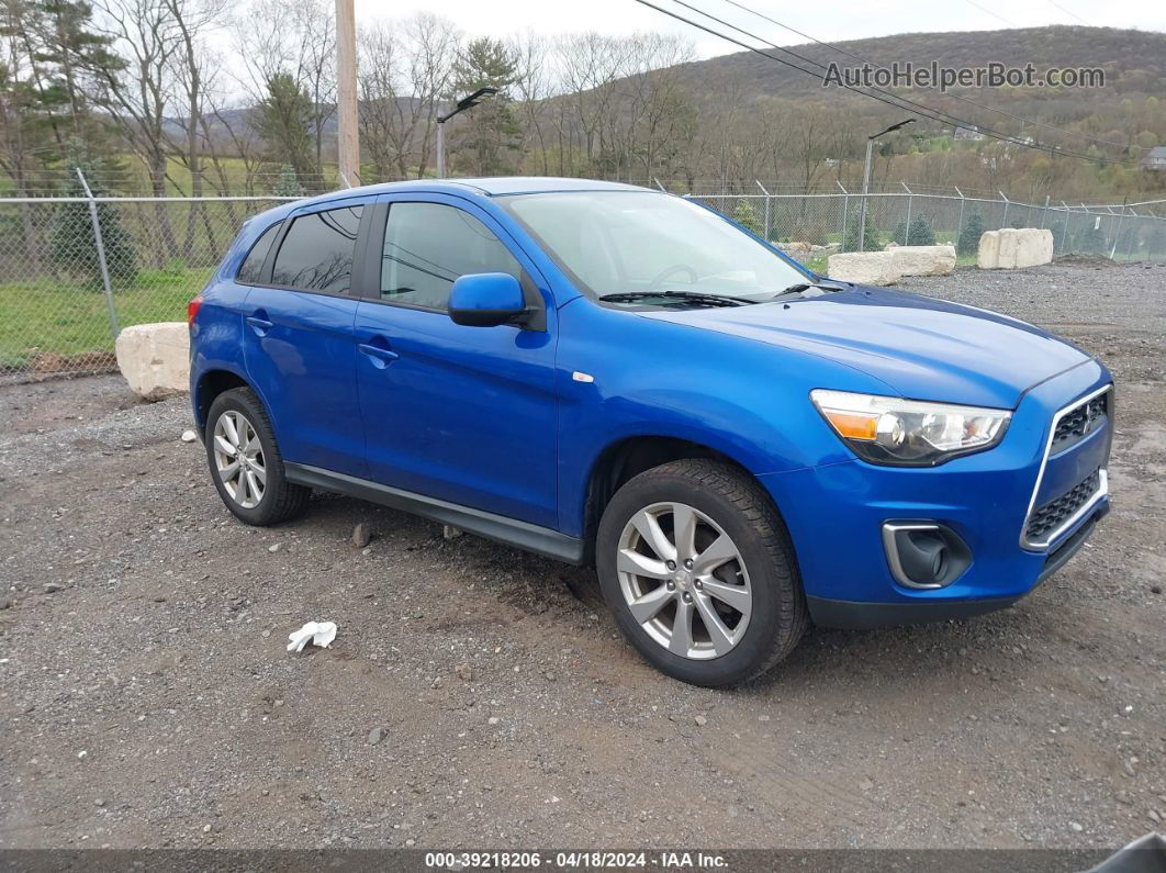 2015 Mitsubishi Outlander Sport Es Blue vin: 4A4AP3AU5FE057575