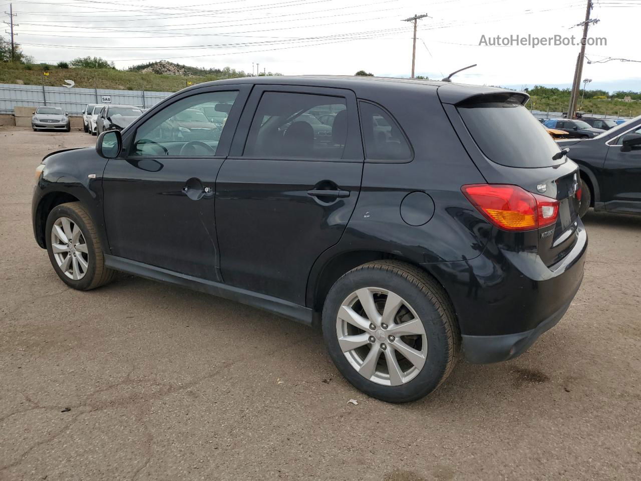 2013 Mitsubishi Outlander Sport Es Black vin: 4A4AP3AU6DE009600