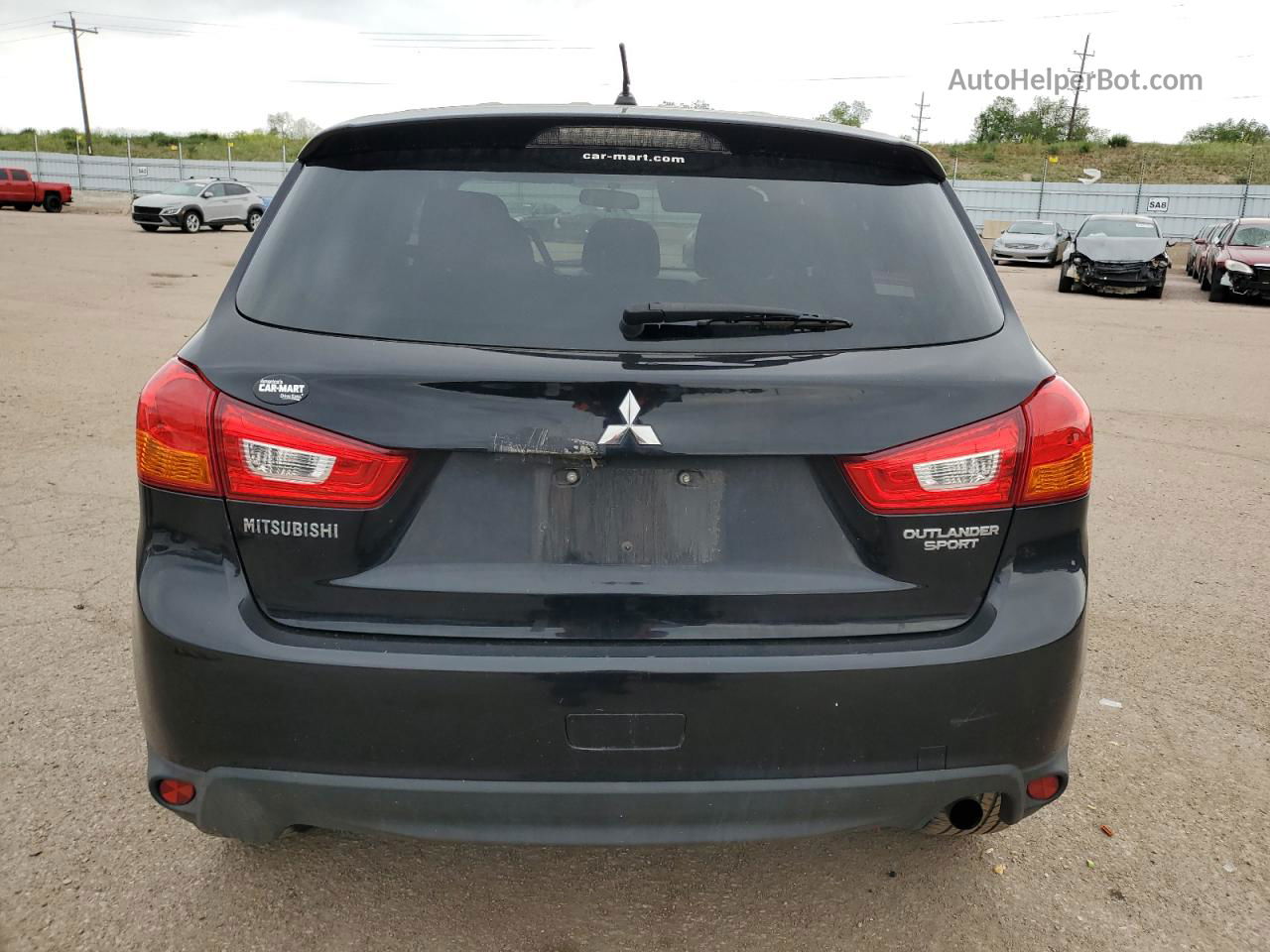 2013 Mitsubishi Outlander Sport Es Black vin: 4A4AP3AU6DE009600