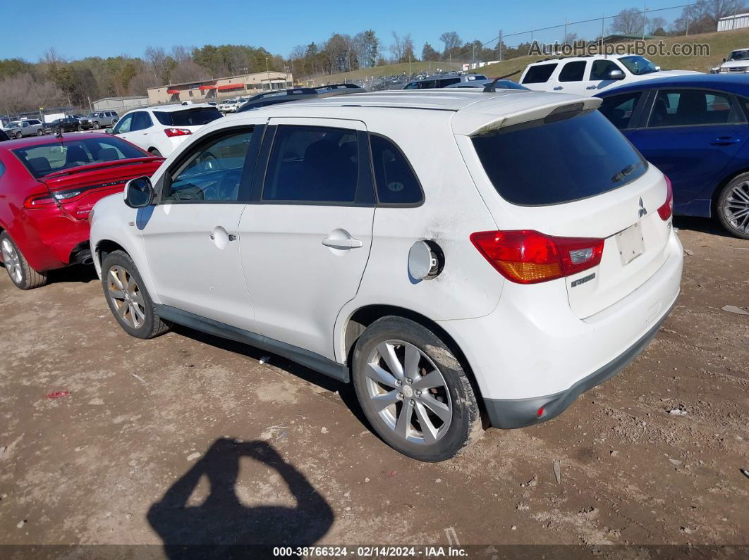 2013 Mitsubishi Outlander Sport Es White vin: 4A4AP3AU6DE021505