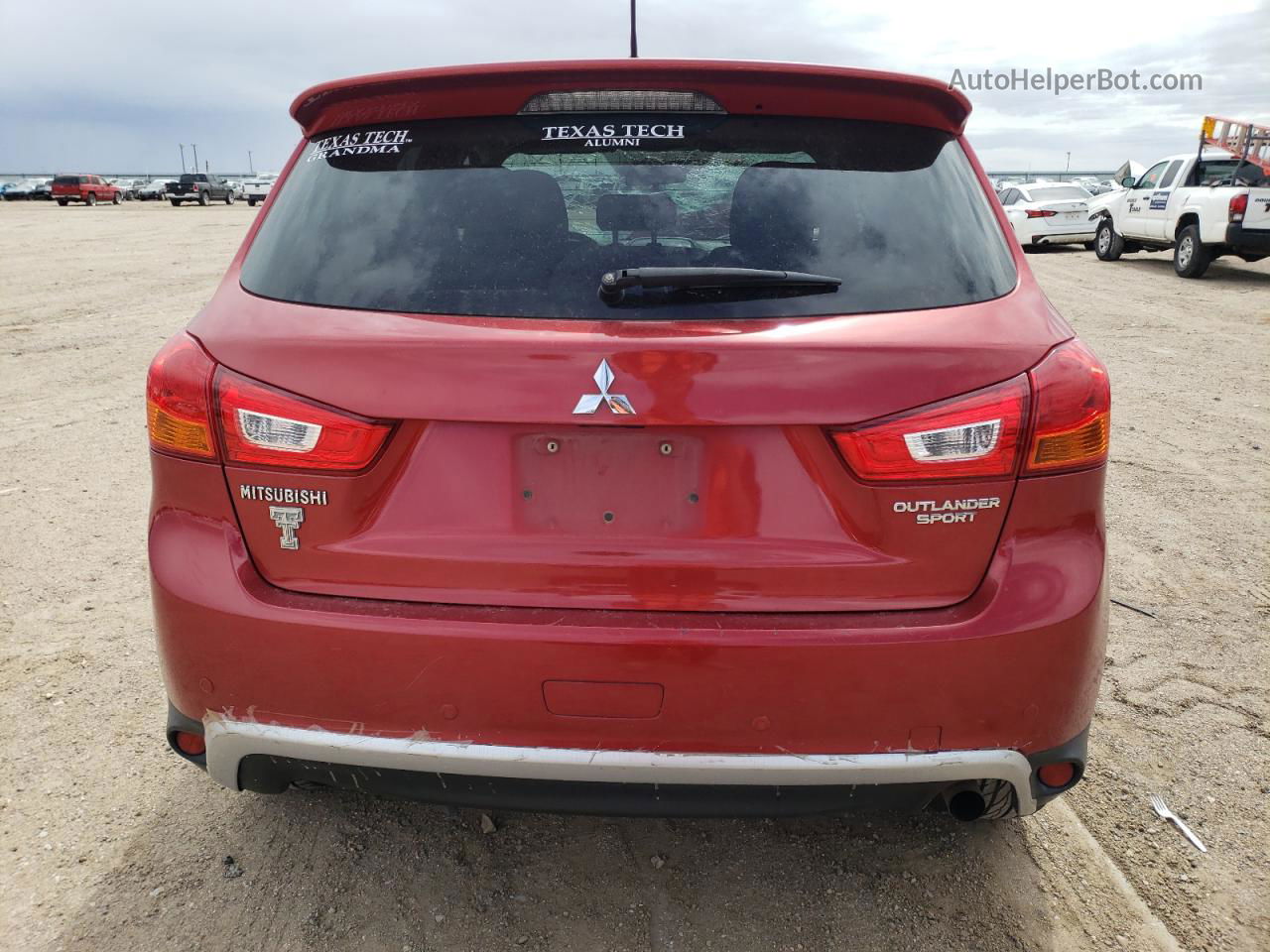 2013 Mitsubishi Outlander Sport Es Red vin: 4A4AP3AU6DE024405