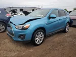 2014 Mitsubishi Outlander Sport Es Blue vin: 4A4AP3AU6EE024566