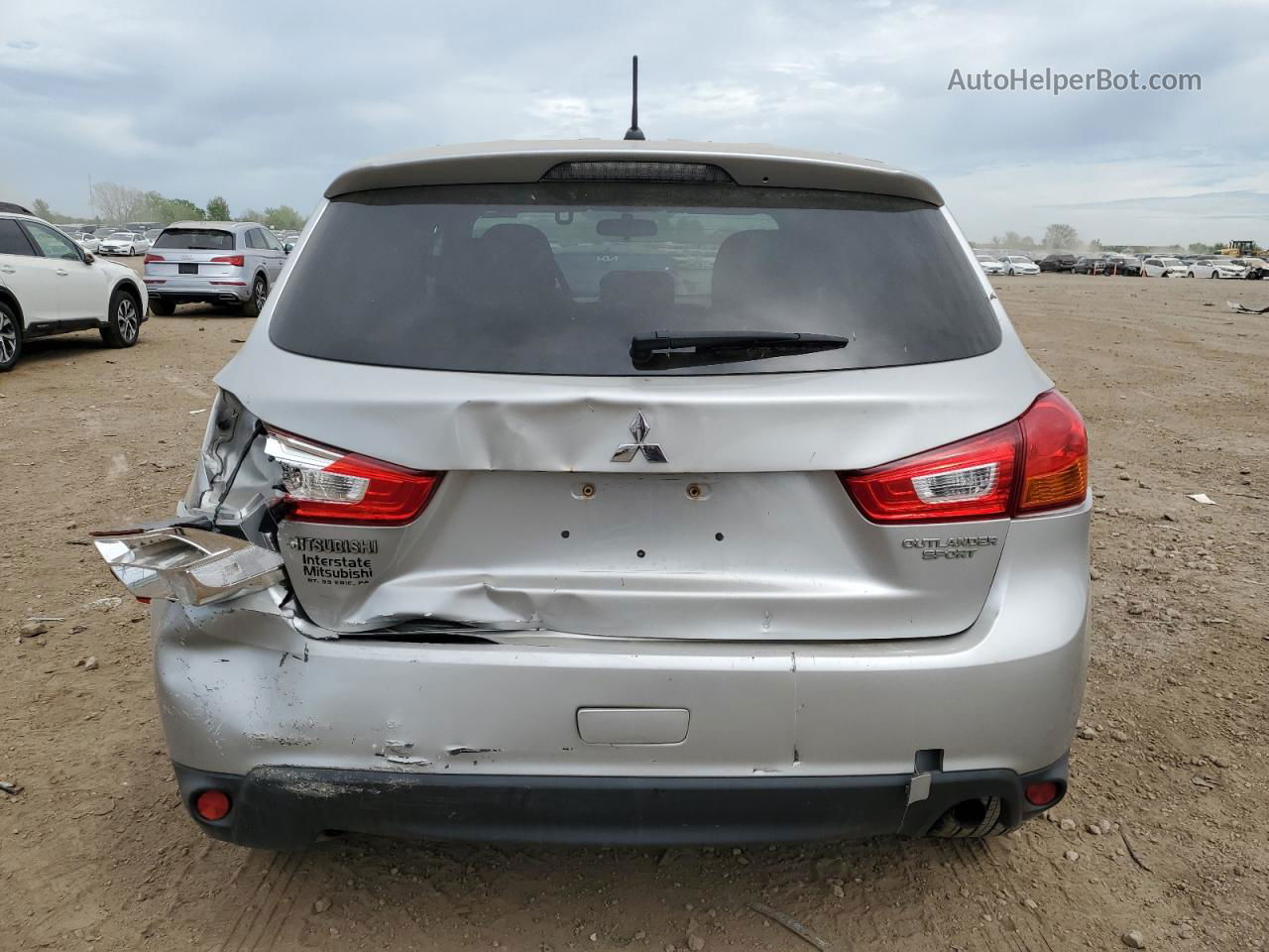 2015 Mitsubishi Outlander Sport Es Silver vin: 4A4AP3AU6FE054555