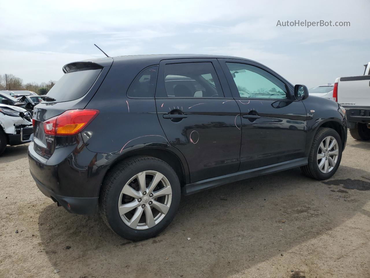 2015 Mitsubishi Outlander Sport Es Черный vin: 4A4AP3AU6FE058878