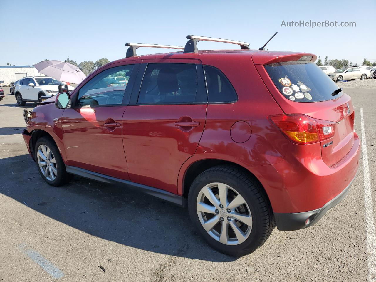 2015 Mitsubishi Outlander Sport Es Red vin: 4A4AP3AU6FE060078